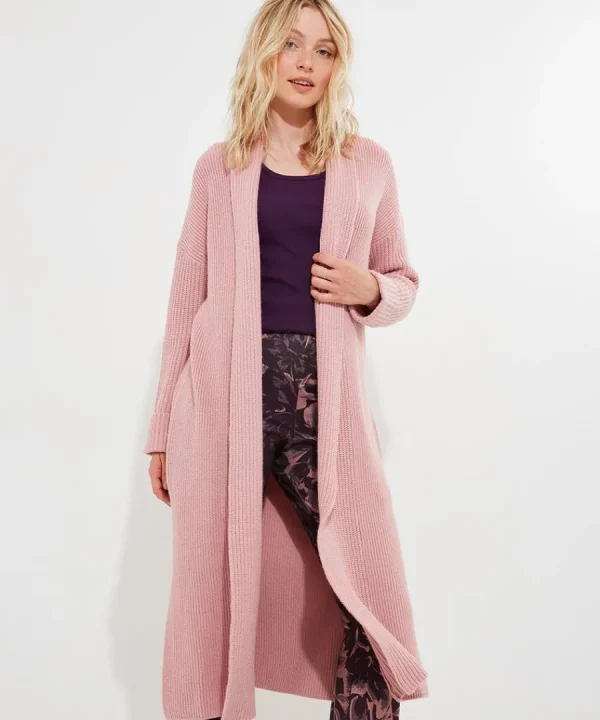 New Joe Browns Sloe Joes Cosy Knitted Cardigan Pink