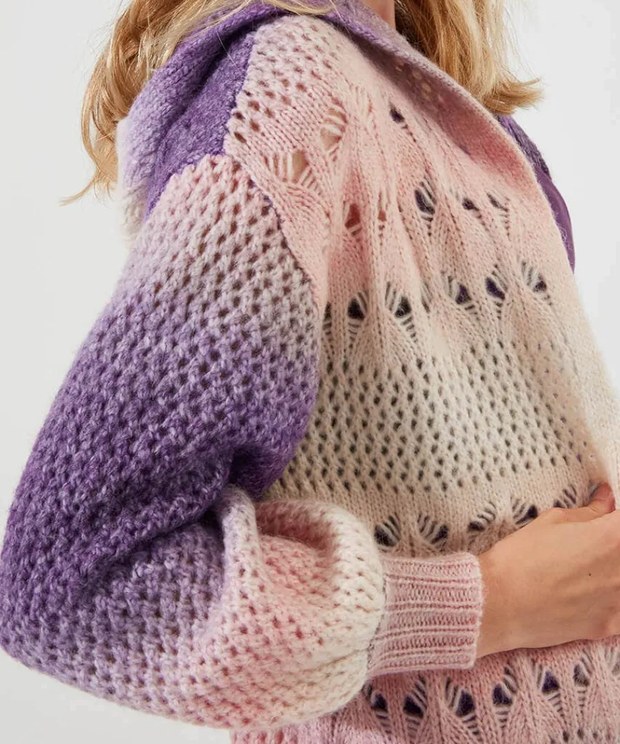 sloe_joes_ombre_cosy_long_4.webp Clearance Joe Browns Sloe Joes Ombre Cosy Longline Cardigan Multi