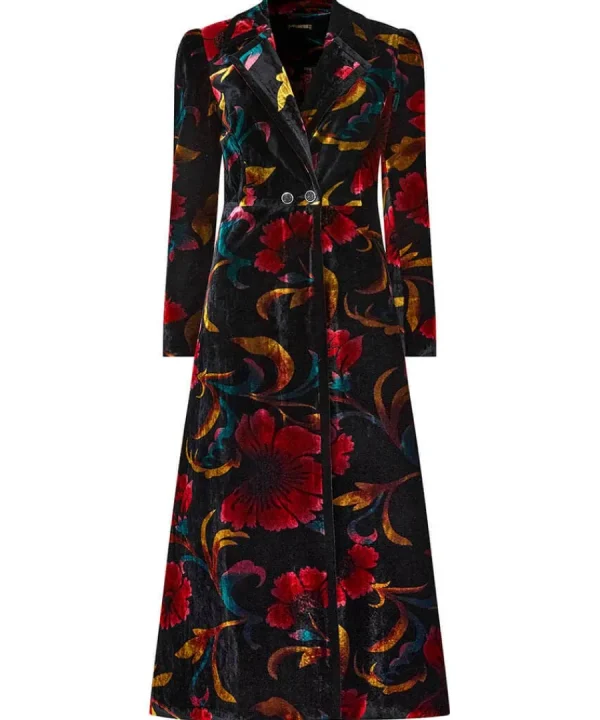 Cheap Joe Browns Statement Boutique Printed Velvet Coat Black
