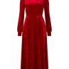 Cheap Joe Browns Stella Velour Dress Red
