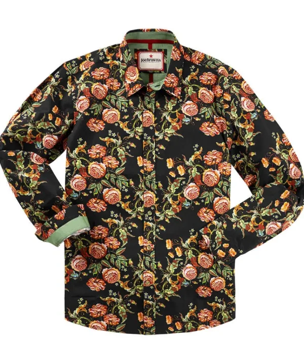 Cheap Joe Browns Tapestry Floral Shirt Black