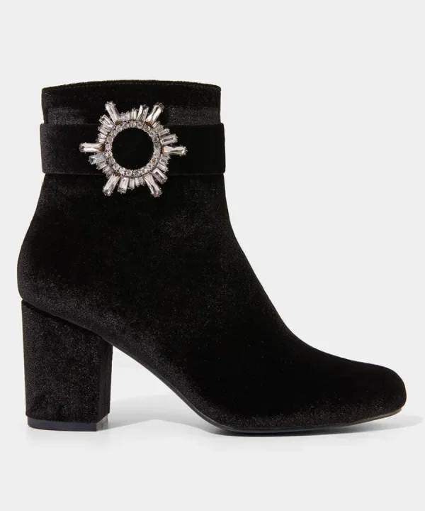 Best Sale Joe Browns The Night Is Yours Velvet Boots Black