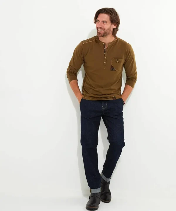 Hot Joe Browns Touch Of Personality Henley Brown