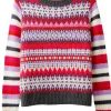 Hot Joe Browns Winter Brights Fairisle Jumper Pink