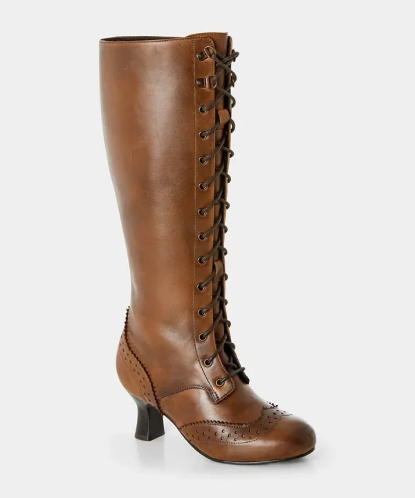 Online Joe Browns Yesterday's Dream Leather Boots Vintage Brown